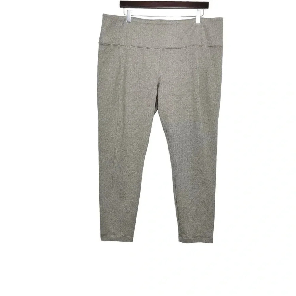 Athleta Delancy Herringbone Tight Light Asphalt 2X